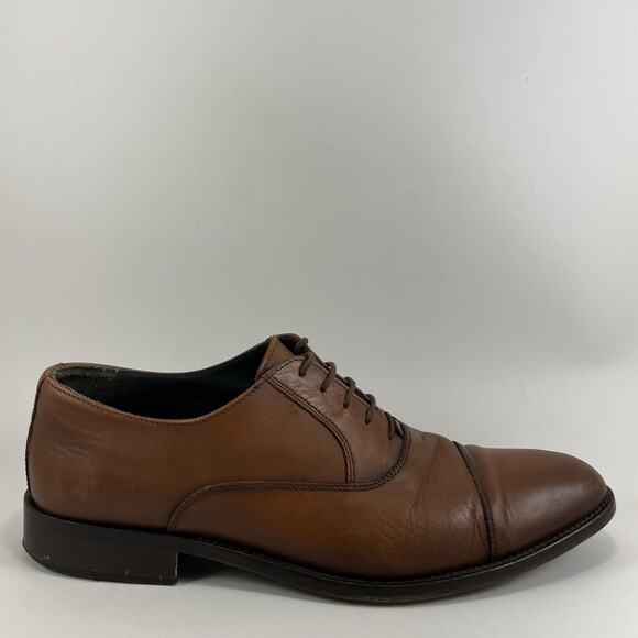 To Boot New York Brandon Captoe Oxford Mens Size 10.5 Brown Leather Dress - Picture 1 of 9